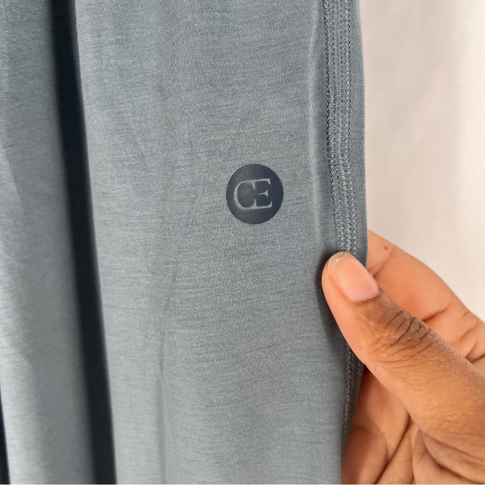 Women’s Slate Blue Jogger Track Pants - Drawstring Waist - Picture 4 of 16